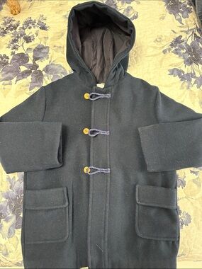 Beautiful Portuguese Heritage laranjinha Azul Marinho Coat with Hood   (NWT)